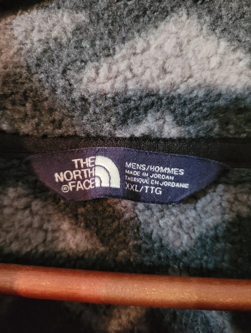 The North Face Fleece Pullover Jacket Geometric Pattern Size XXL